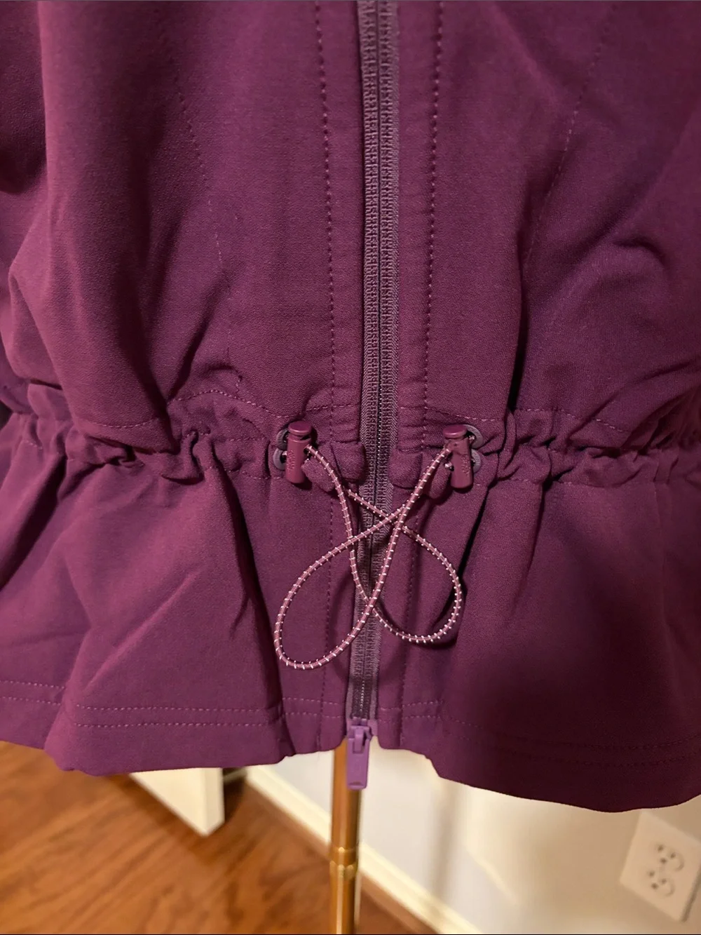 NWT Free People 🍒 All Terrain Fleece Training Jacket in ‘Black Cherry’